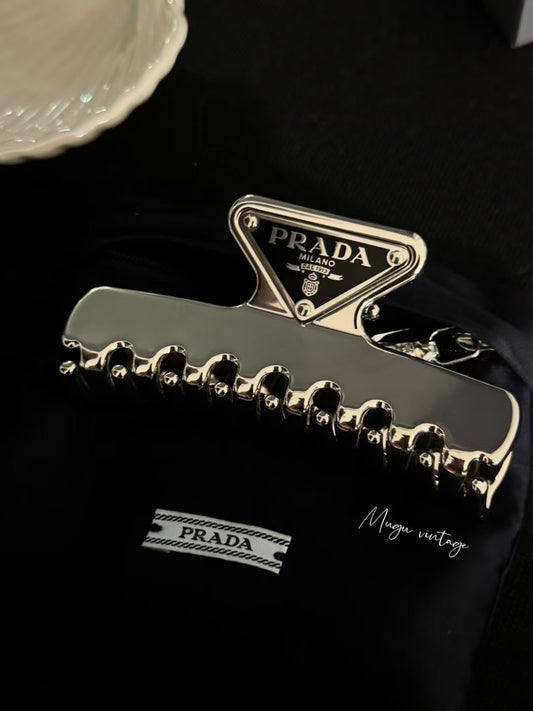 Prada metal hair clip