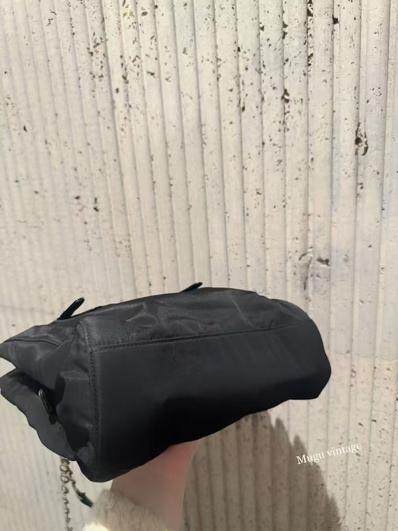 Prada silver chain tote