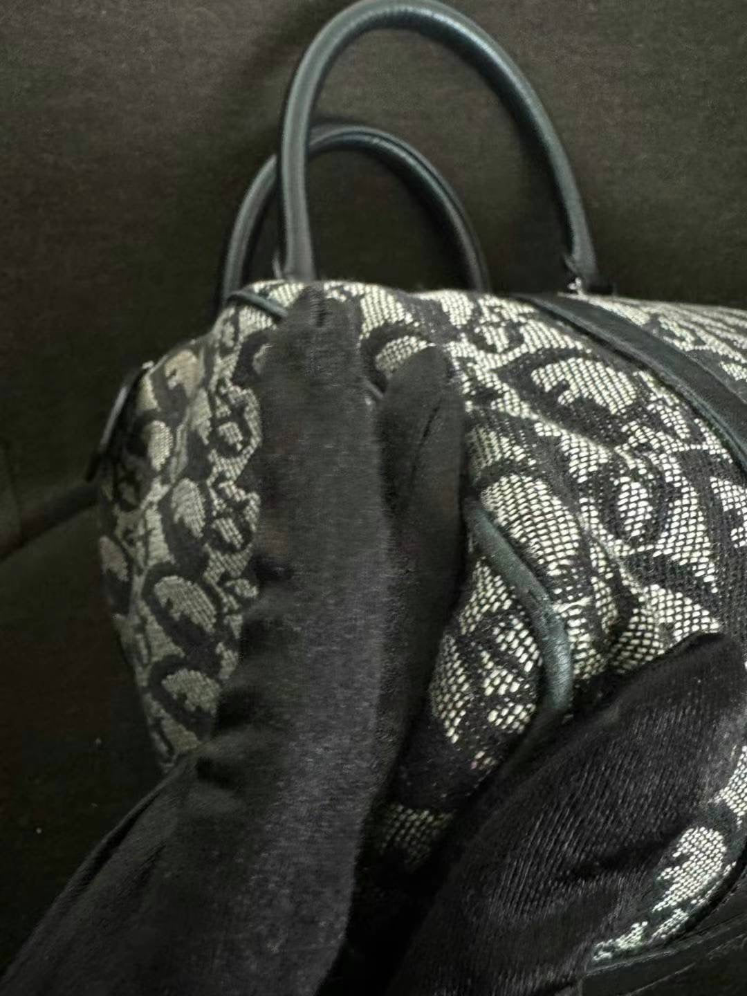 Dior black / silver Boston 25