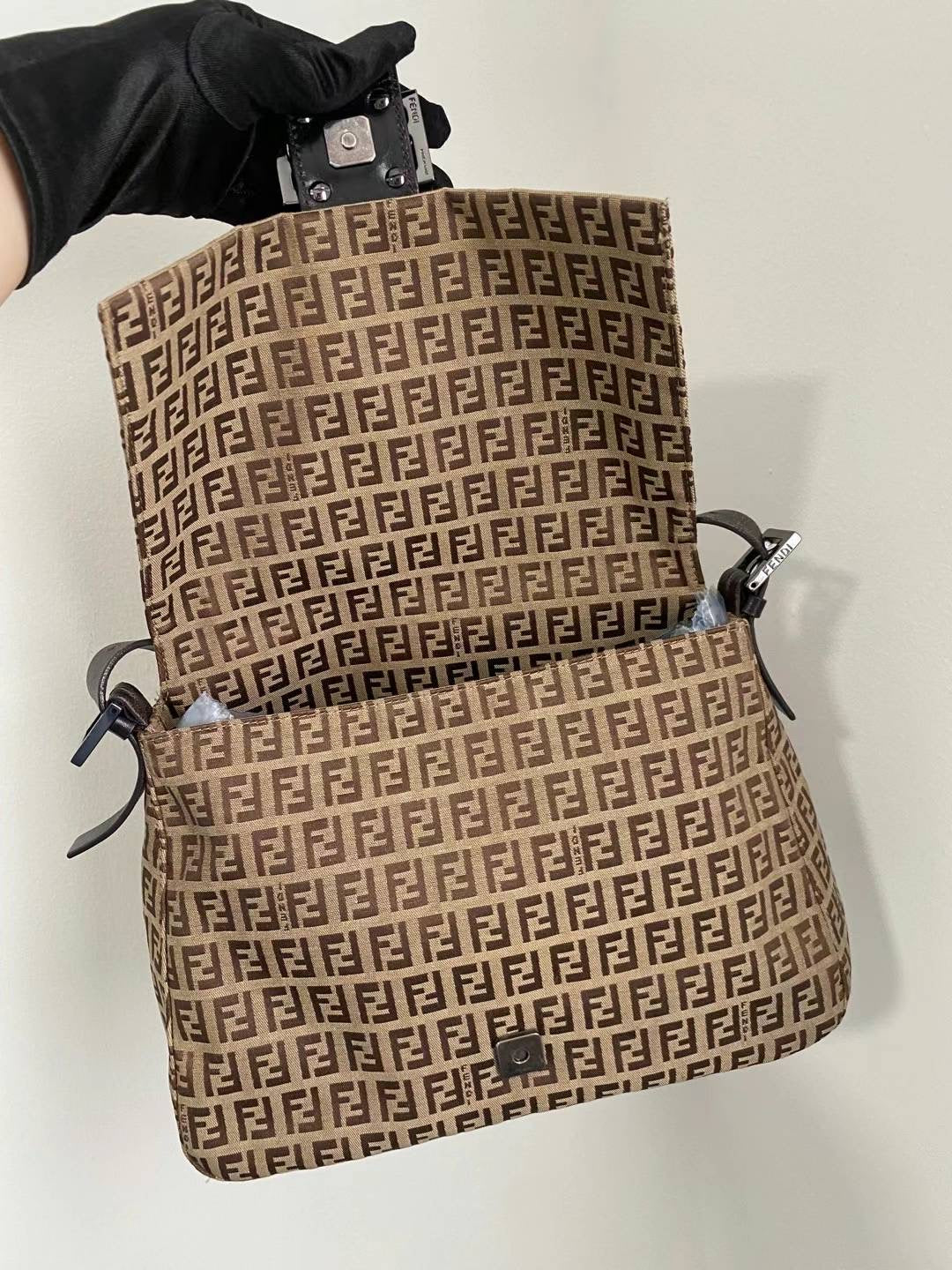 Fendi light brown mama zucca