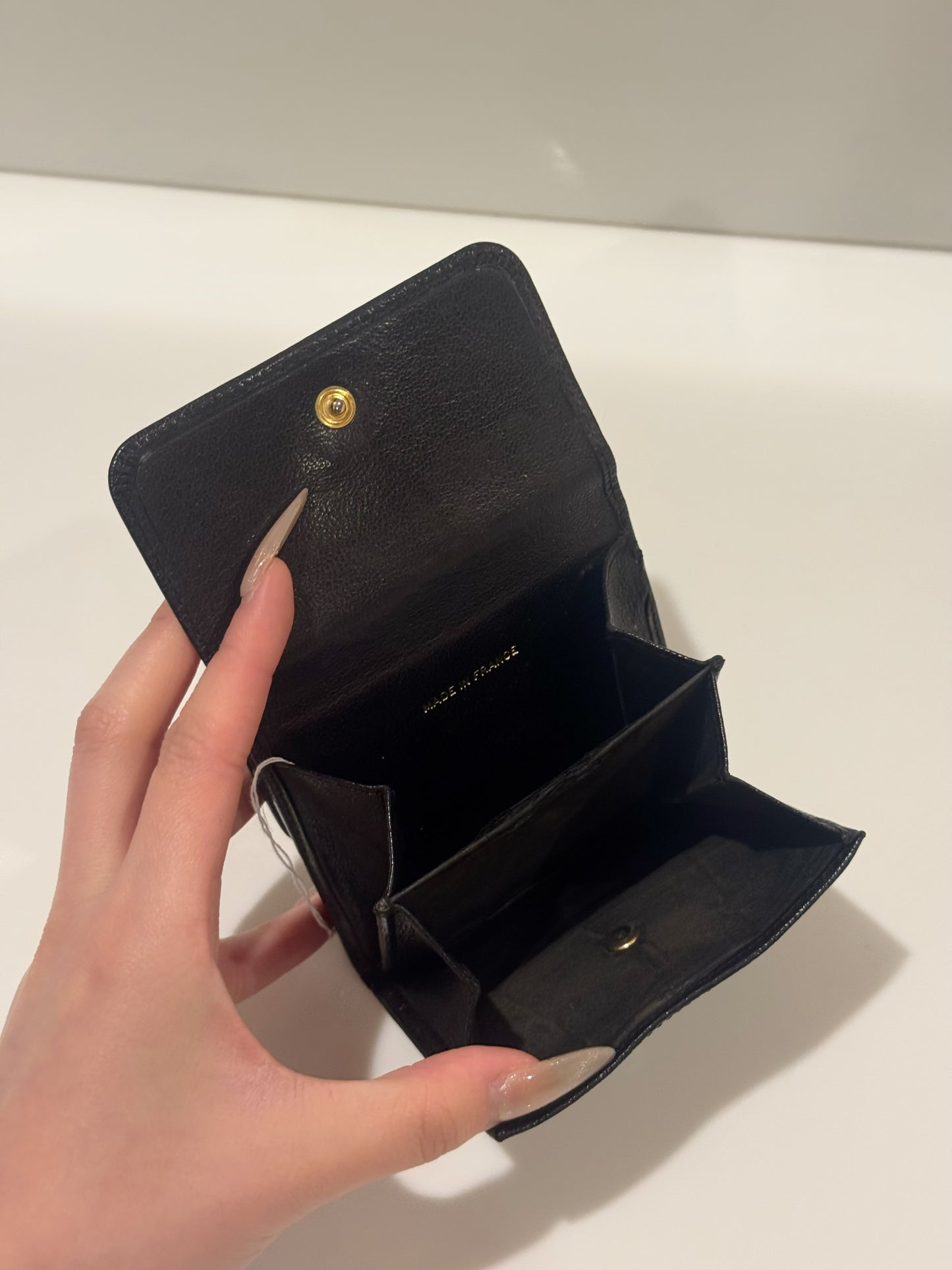 Chanel black & silver wallet