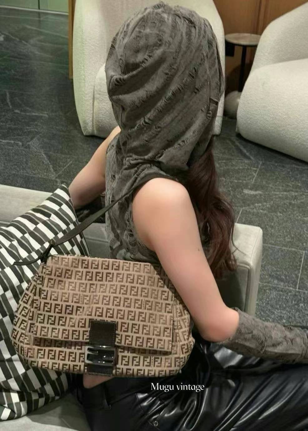 Fendi light brown mama zucca