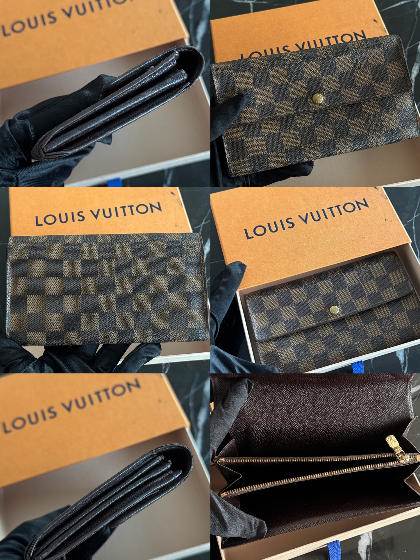 Louis Vuitton Damier long wallet