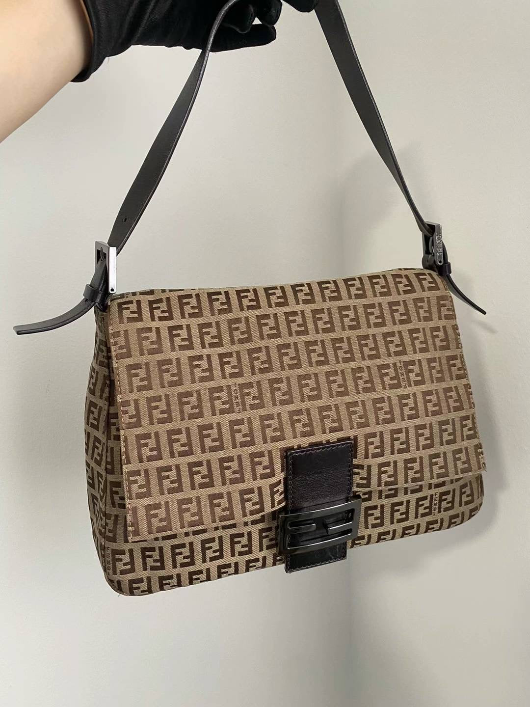 Fendi light brown mama zucca