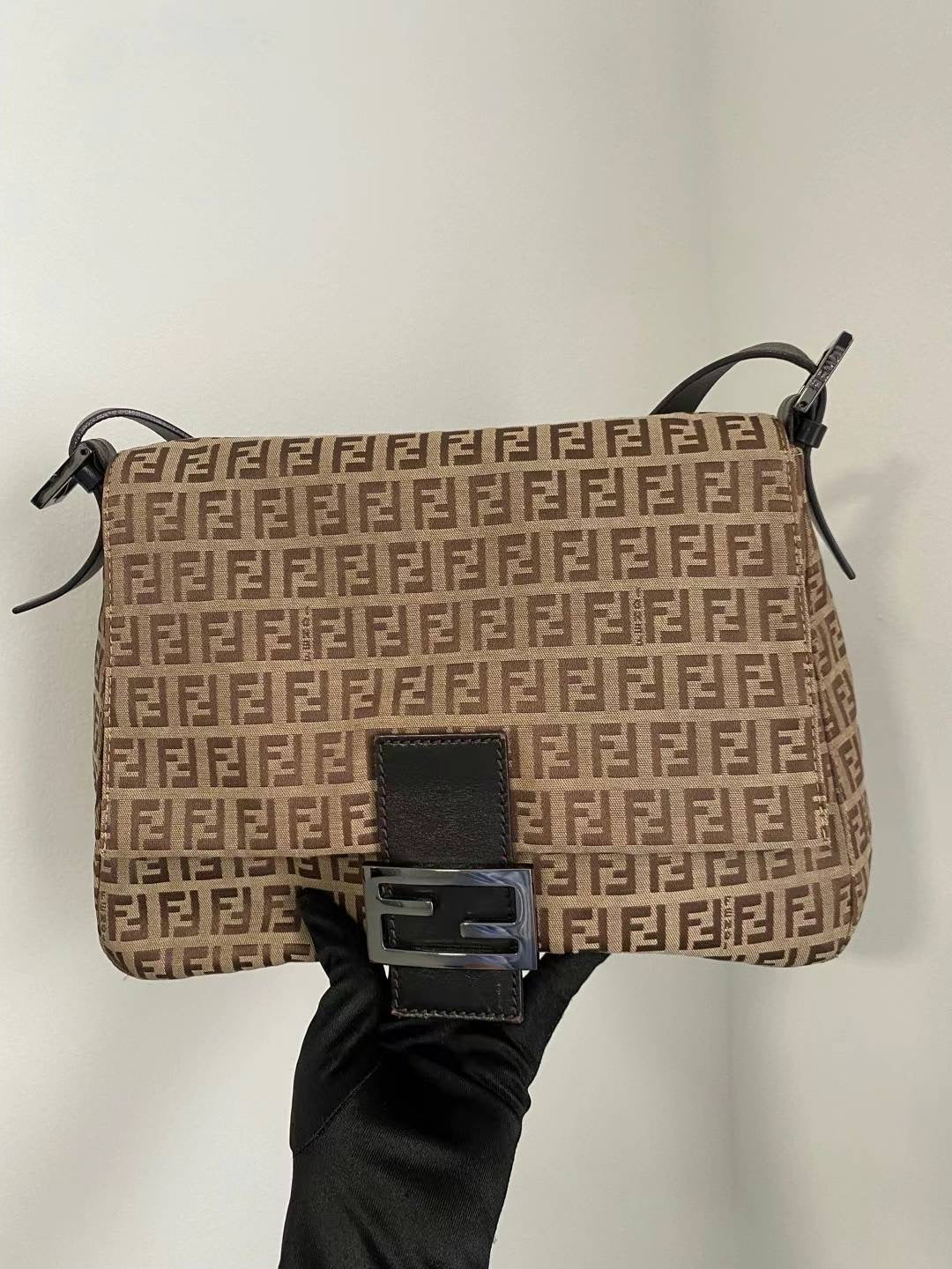 Fendi light brown mama zucca