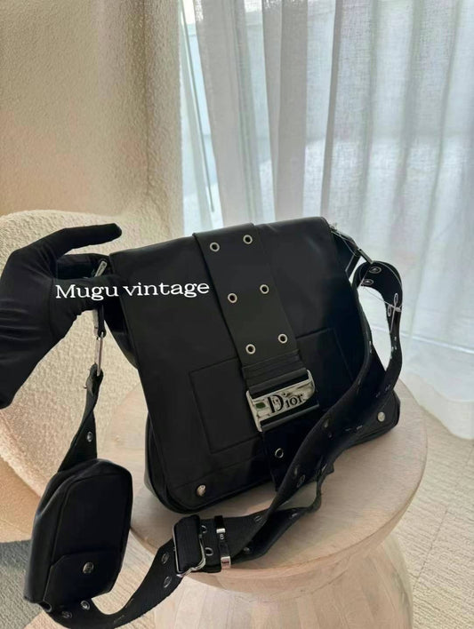 RARE Dior John galliano punk messenger bag