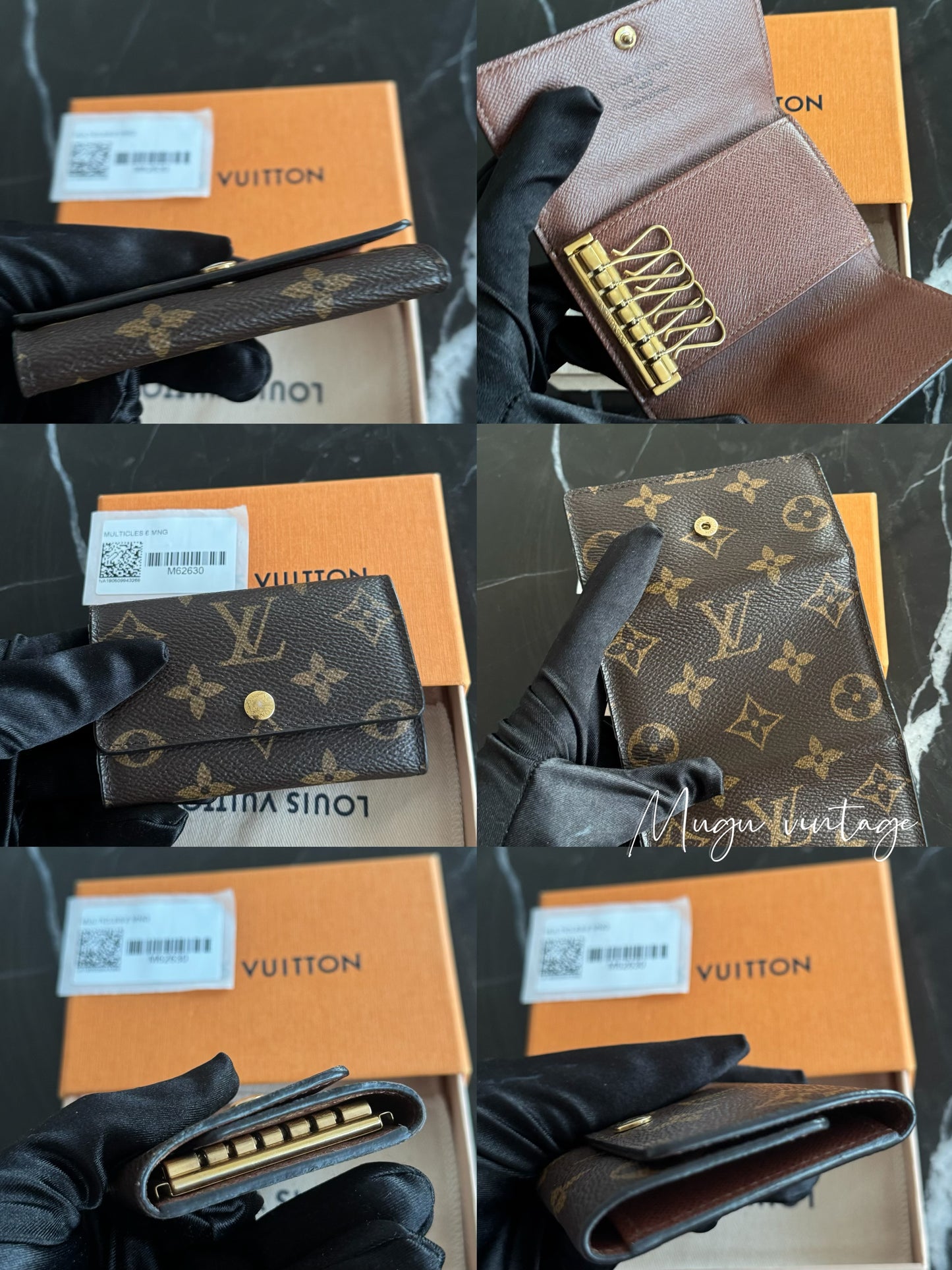 Louis Vuitton 6 key key holder & cardholder