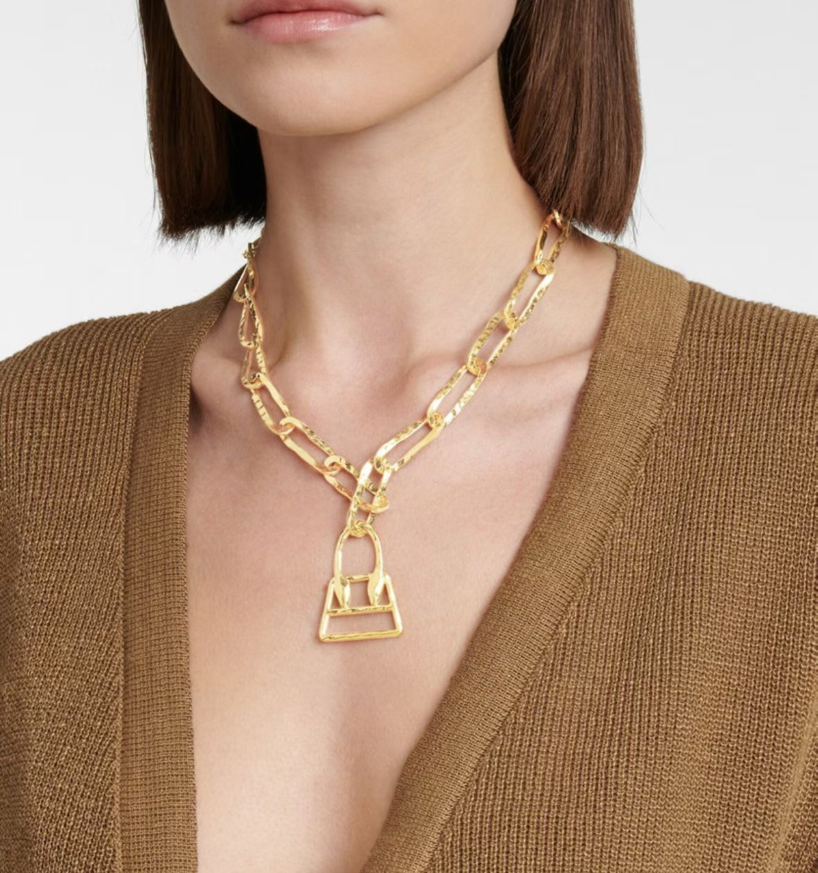 Jacquemus gold chain necklace