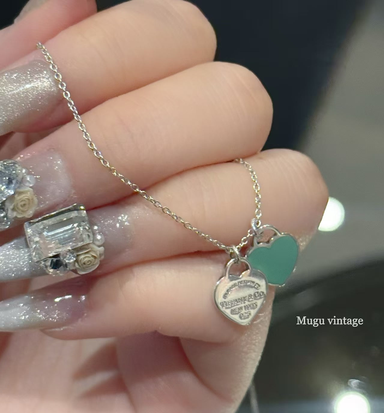 Tiffany & co mini heart necklace
