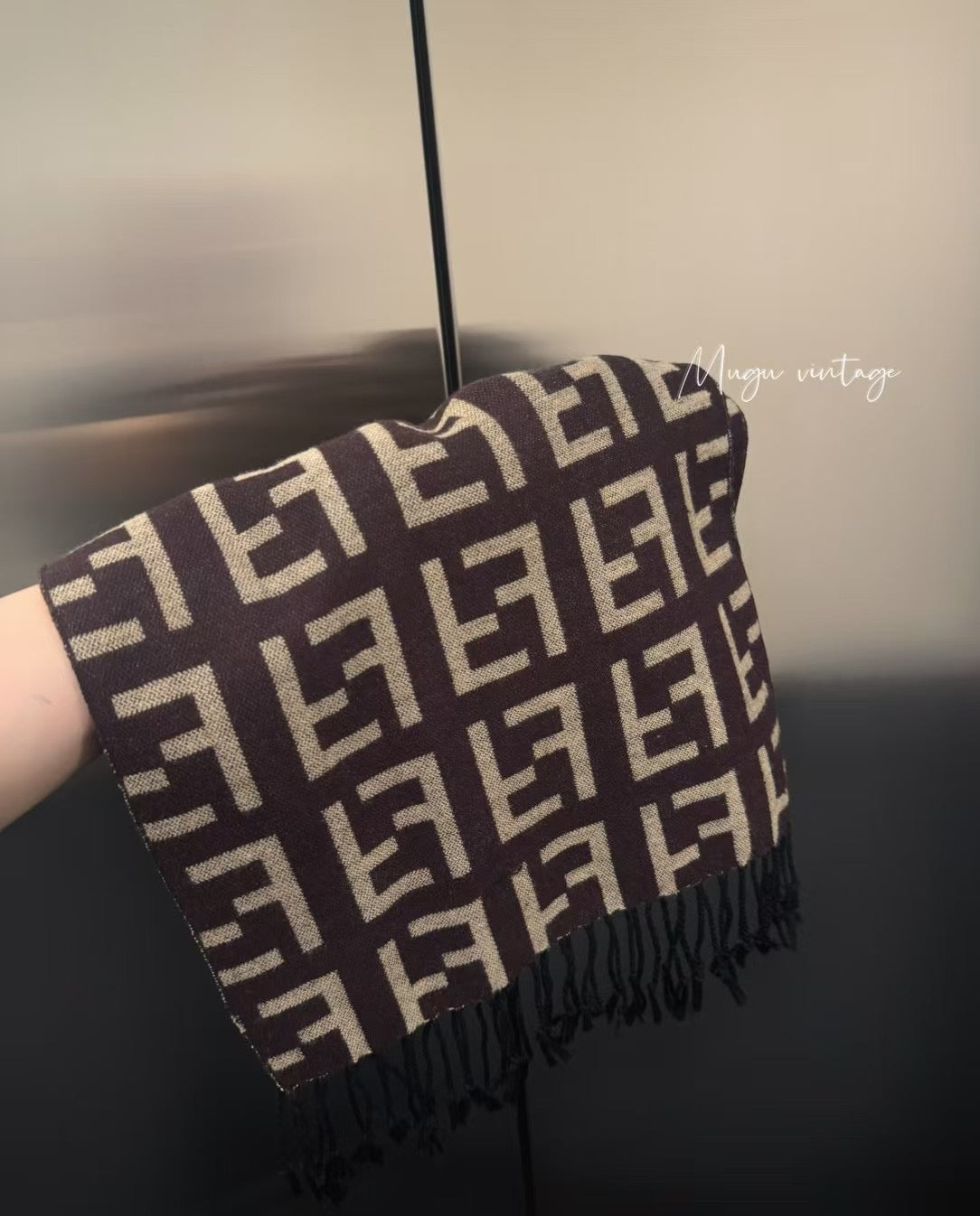 Fendi vintage scarf double sided
