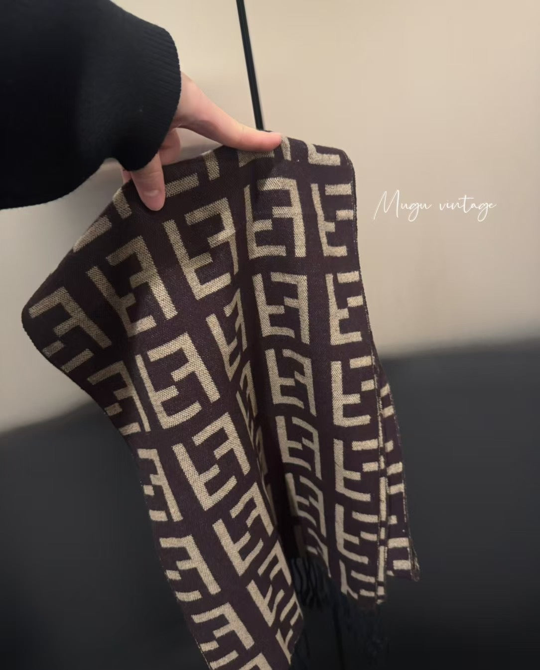 Fendi vintage scarf double sided