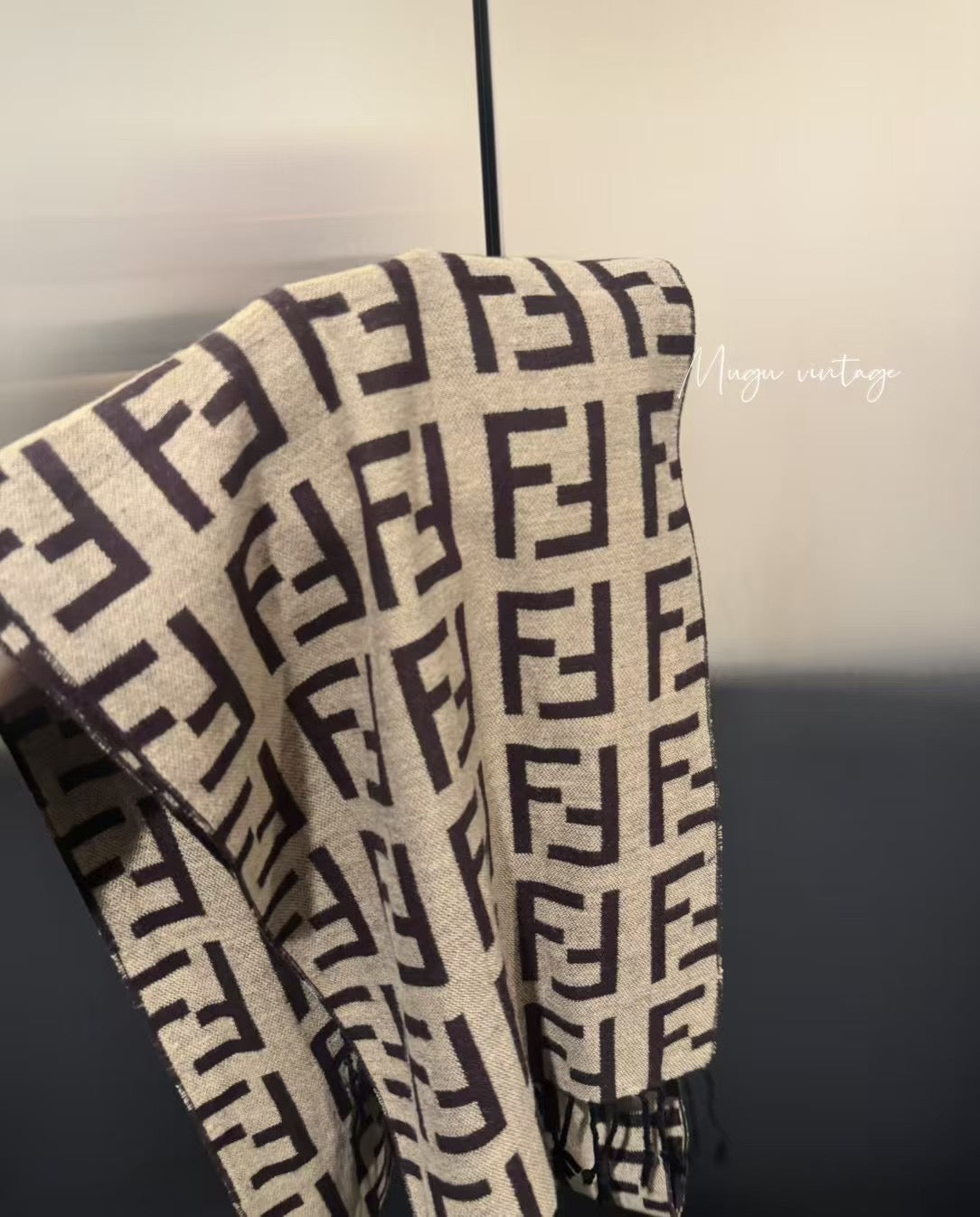 Fendi vintage scarf double sided