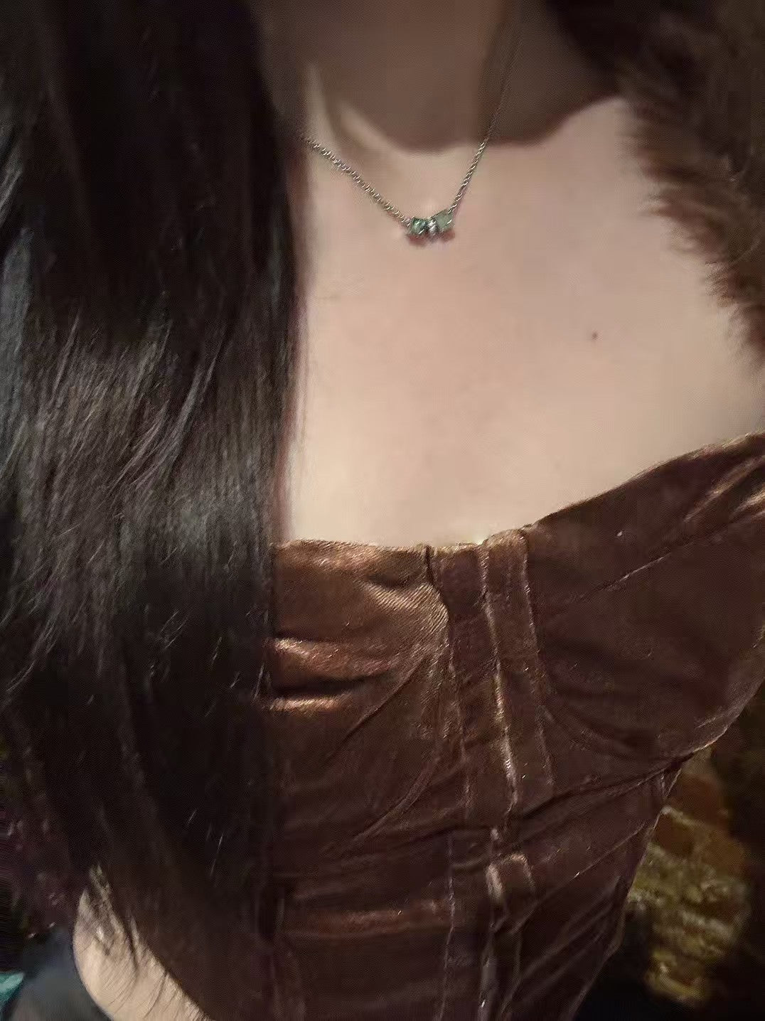 Dior mini cube necklace