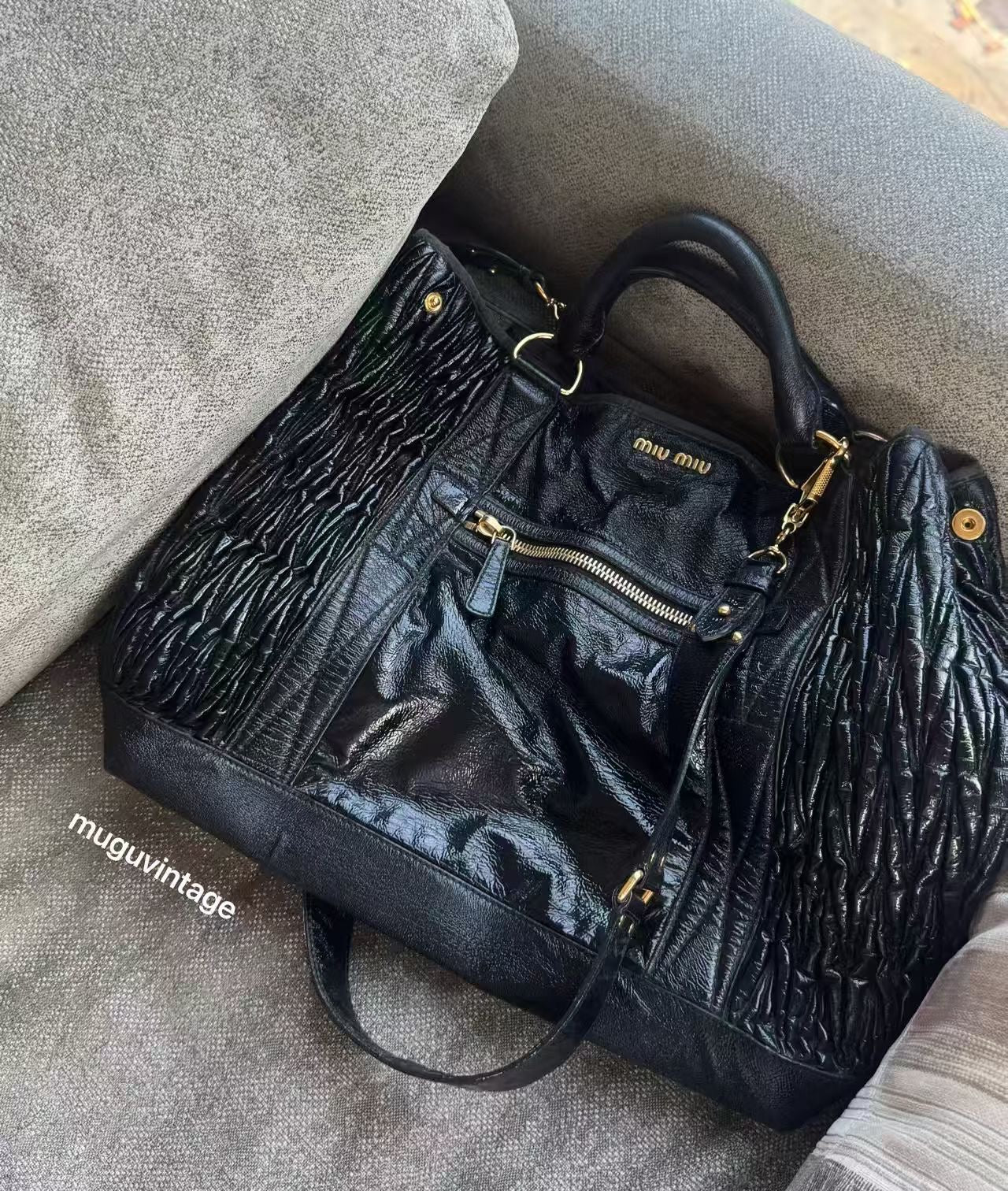 Miu Miu patent leather bag