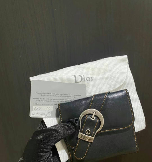 Dior saddle wallet