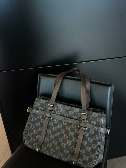 Loewe denim pvc tote