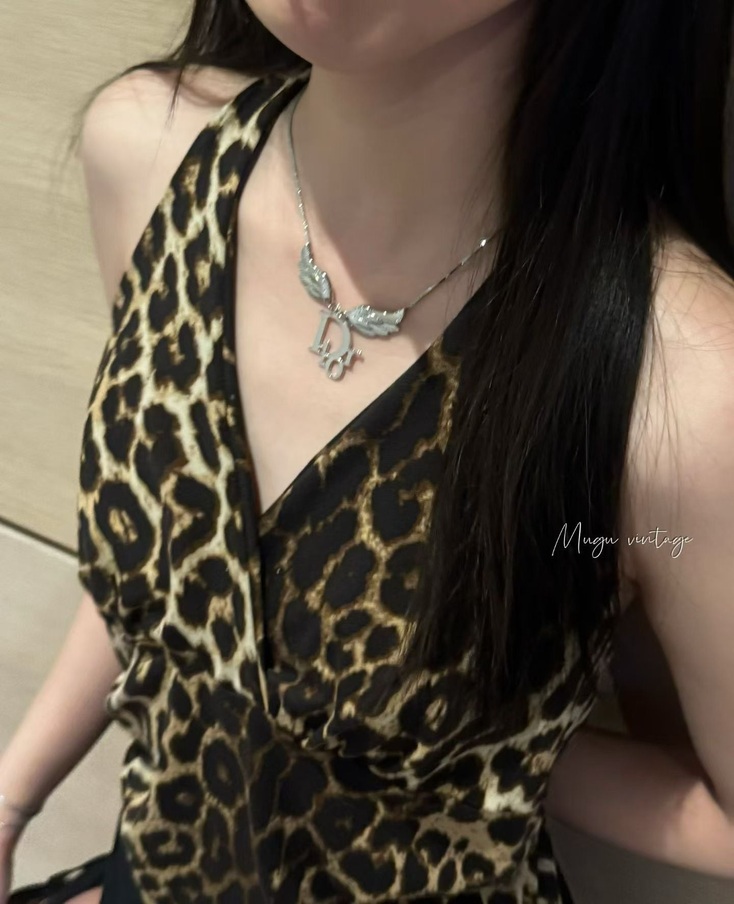 Dior 2008 angel wing necklace