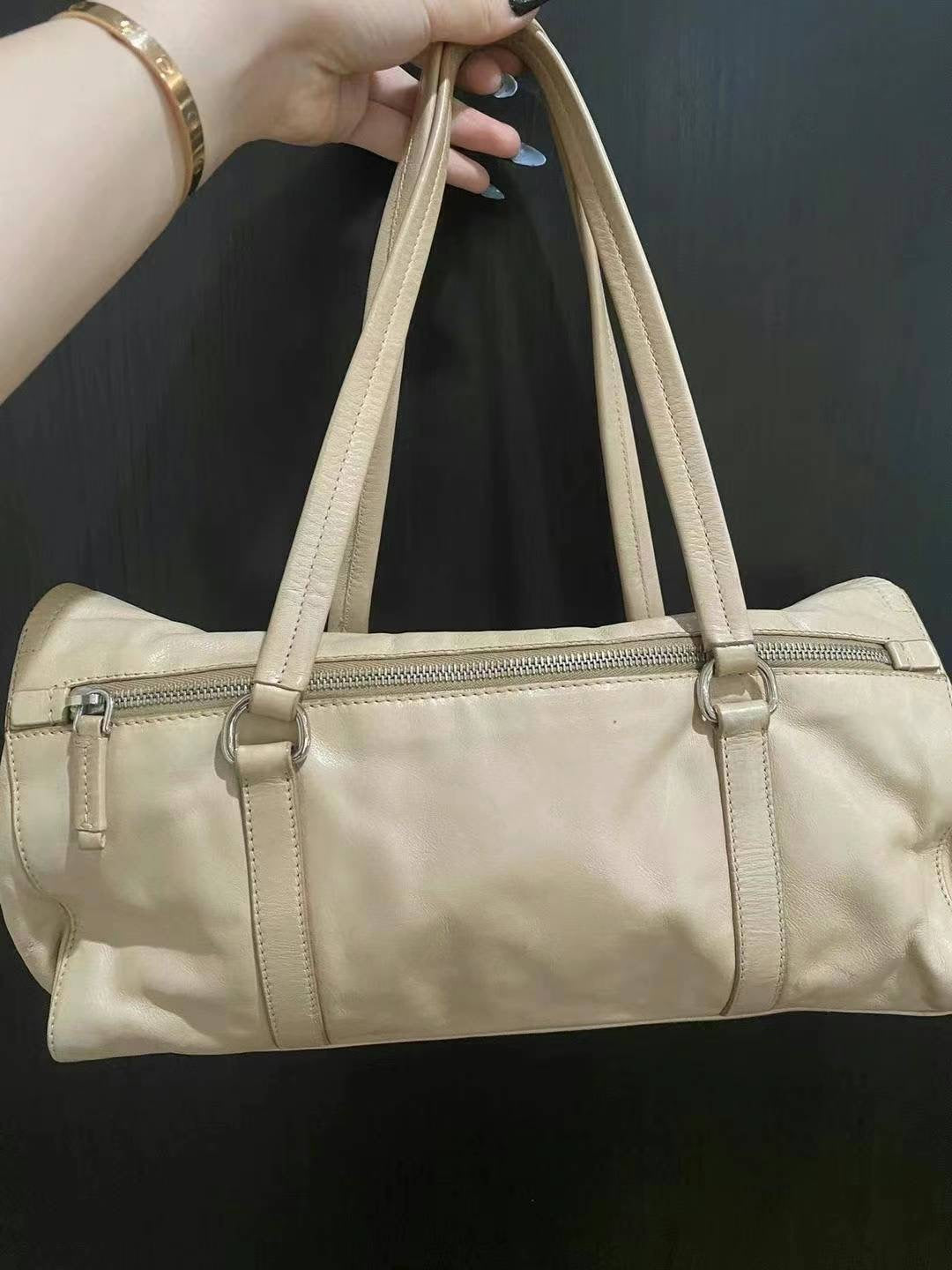 Prada beige shoulder bag