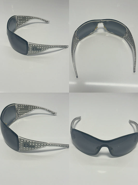 Dior John galliano silver quadrille sunglasses