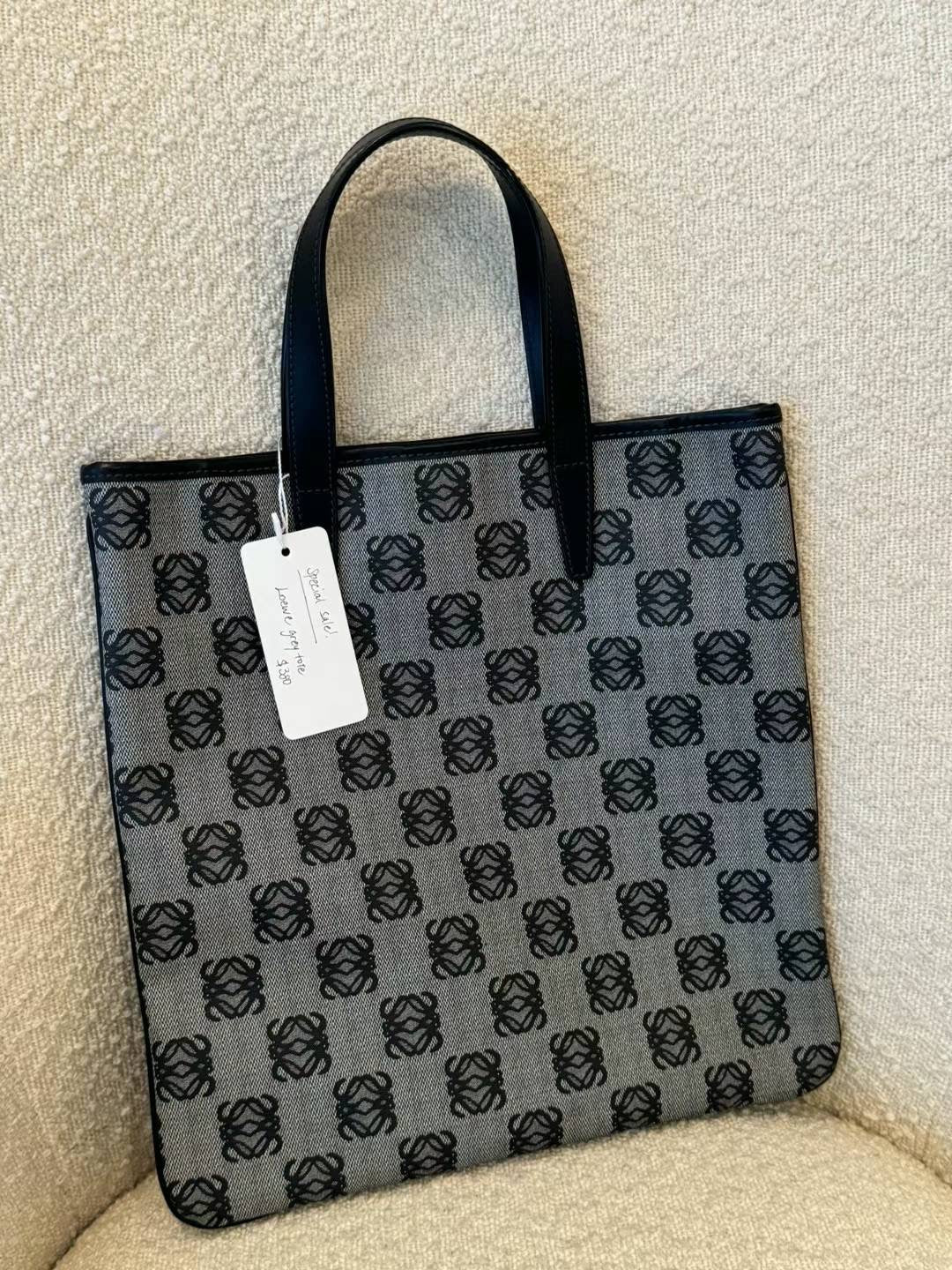 Loewe grey monogram tote