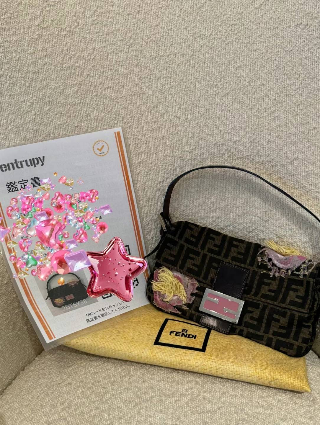 Fendi rare flower baguette