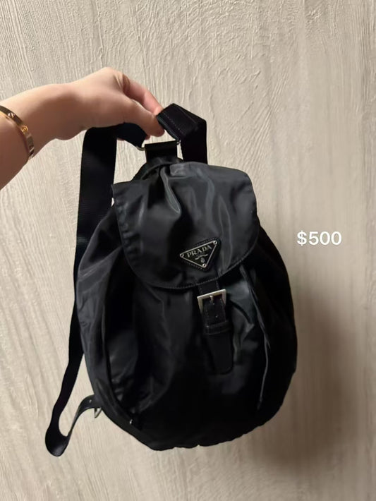 Prada large nylon backpack