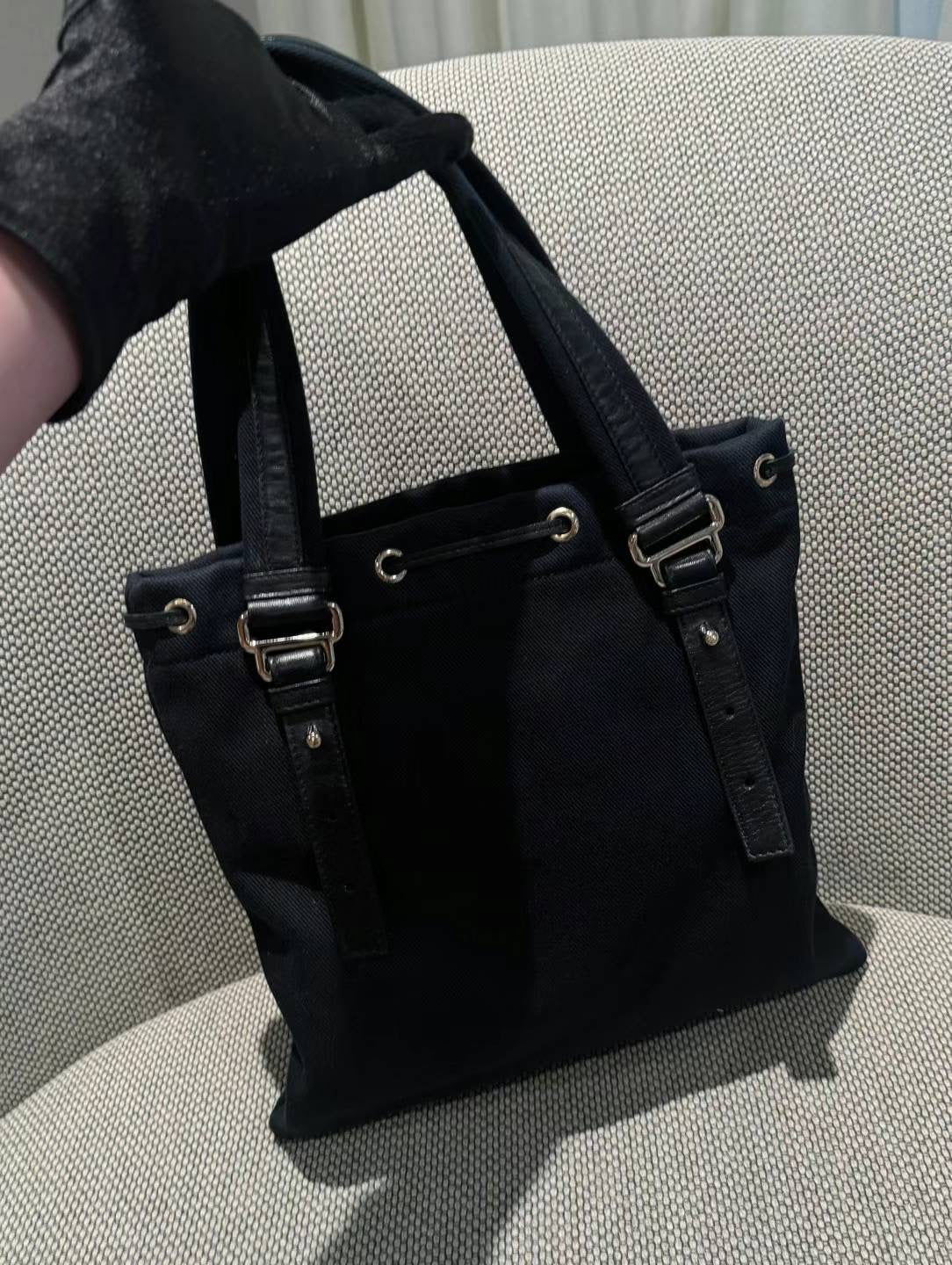 Yves saint Laurent Rive gauche tote black/gold