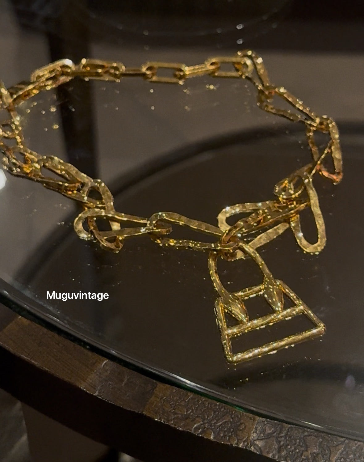 Jacquemus gold chain necklace