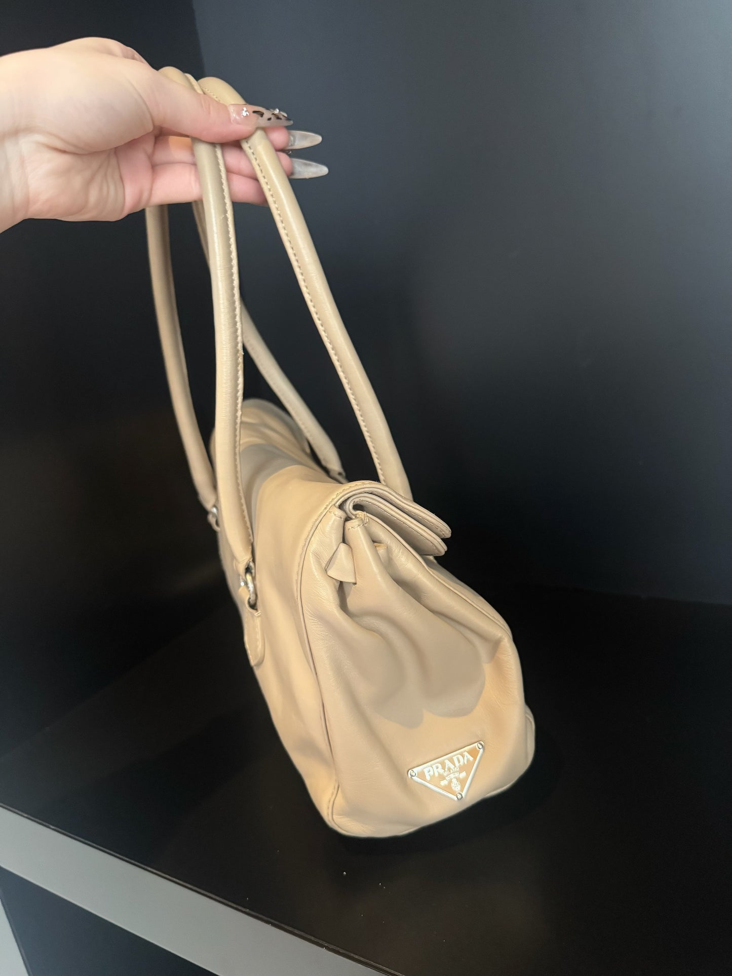 Prada beige baguette