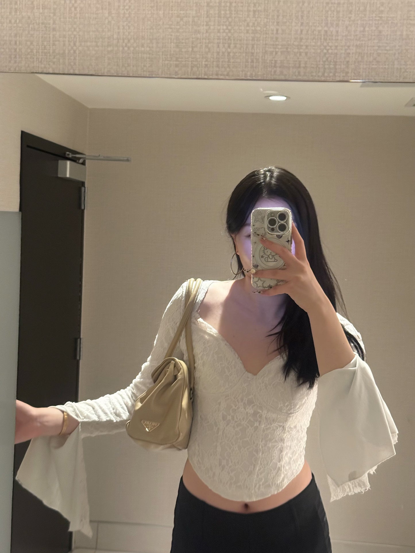 Prada beige baguette