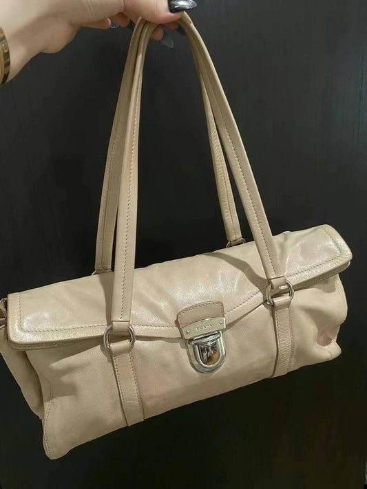 Prada beige shoulder bag