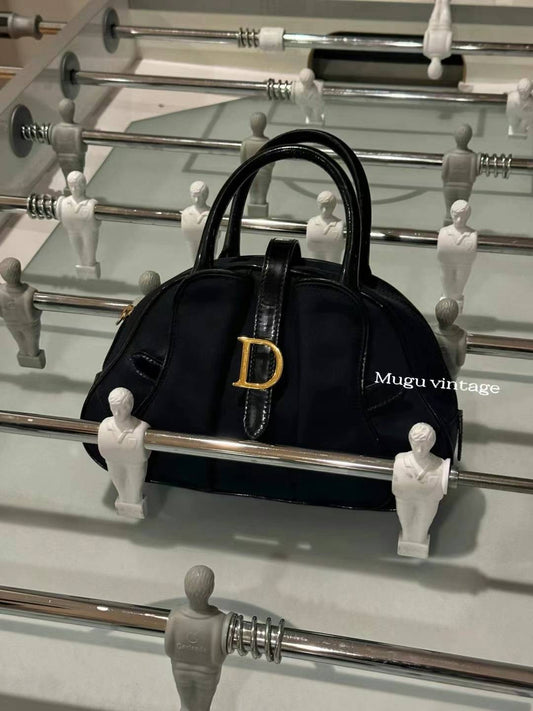 Dior vintage double saddle bowler bag