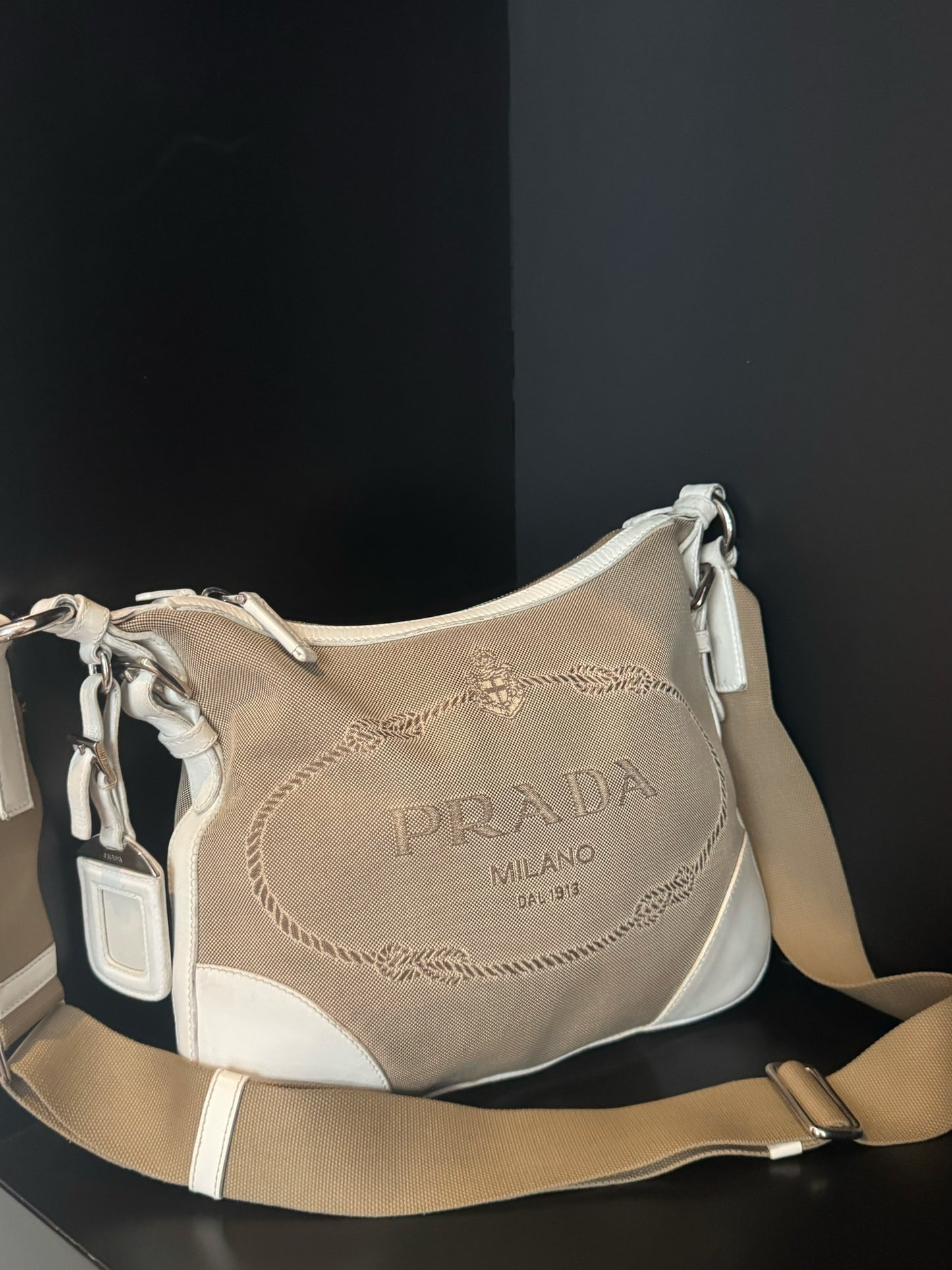 Prada canapa crossbody bag