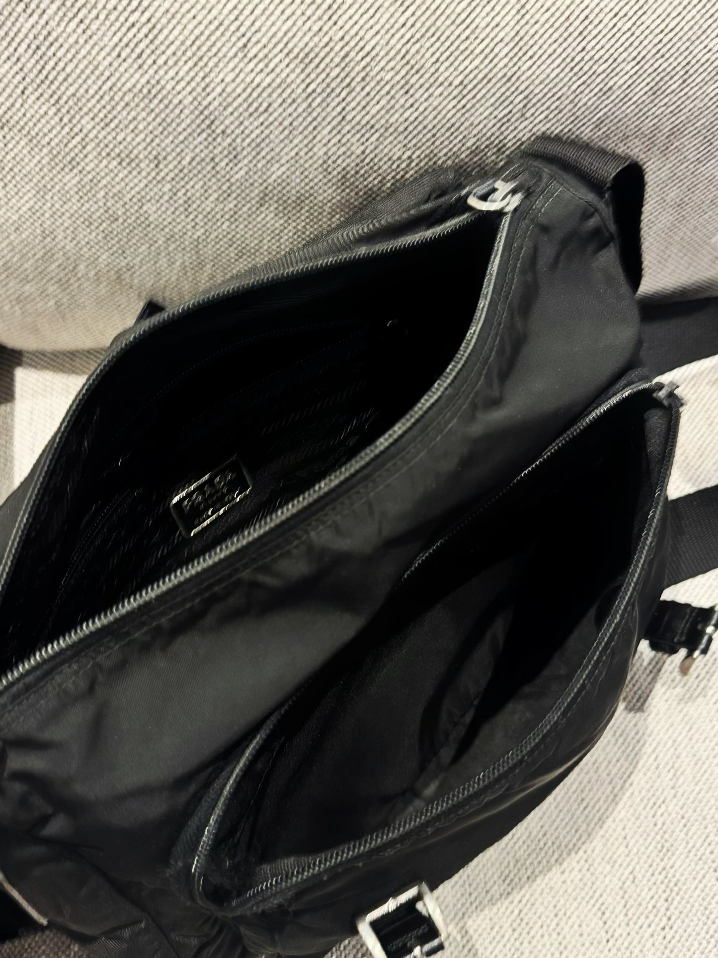 Prada medium messenger vintage crossbody bag