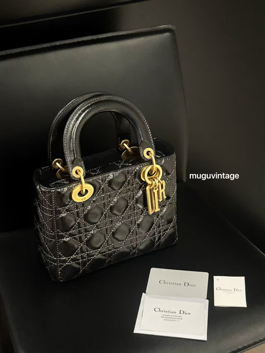 Lady Dior black patent