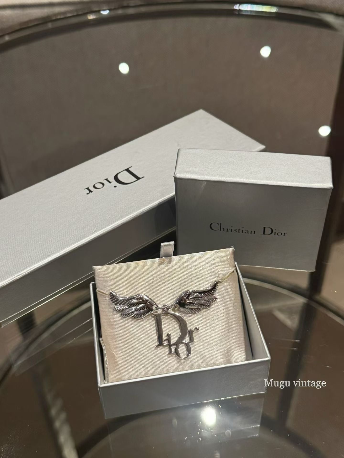 Dior 2008 angel wing necklace