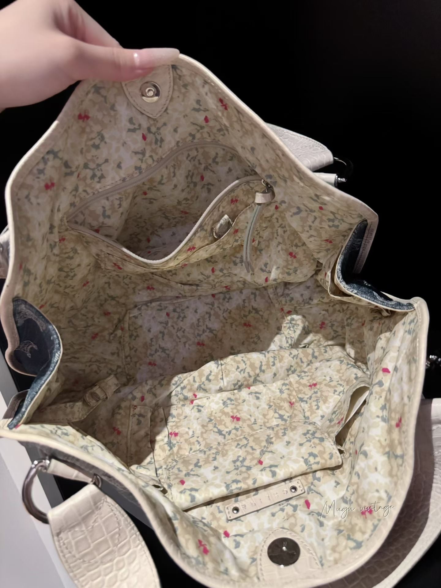 Celine denim white hobo tote bag with original tag 🏷️