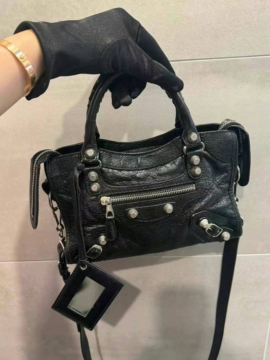 Balenciaga mini stud city bag