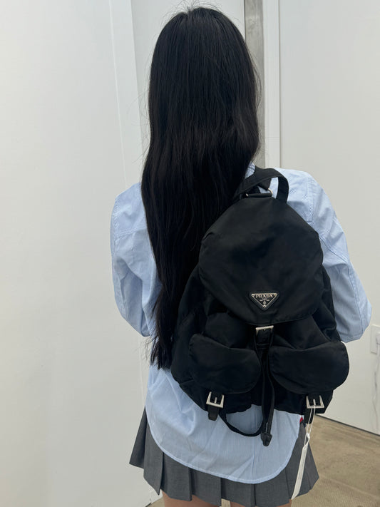 Prada vintage backpack in black