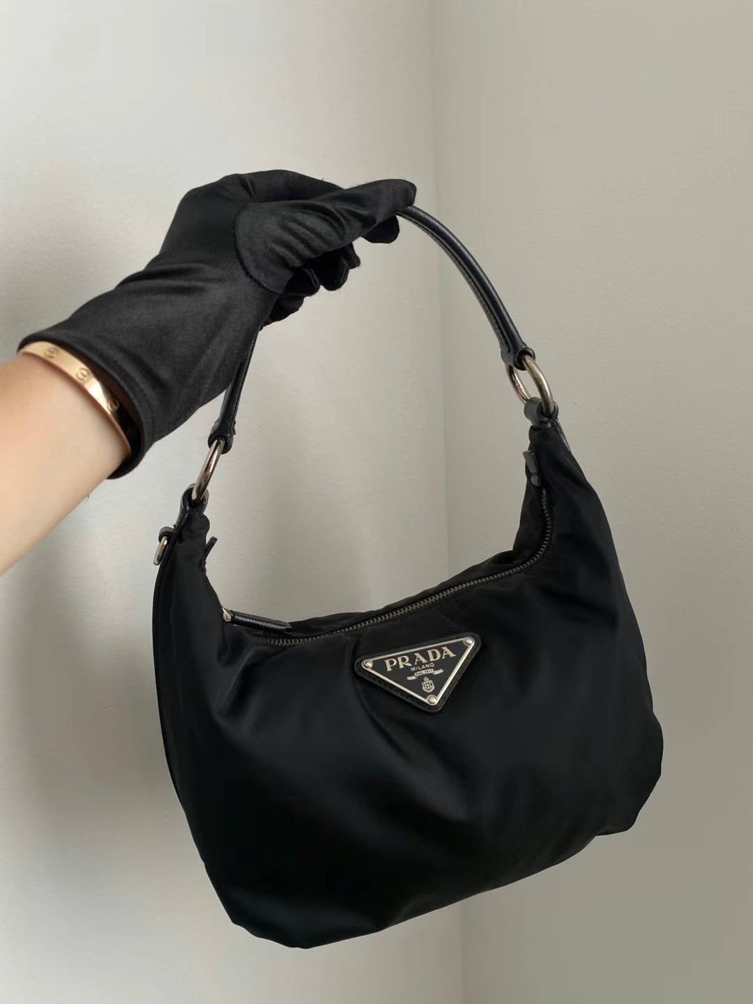 Prada tessuto handle bag