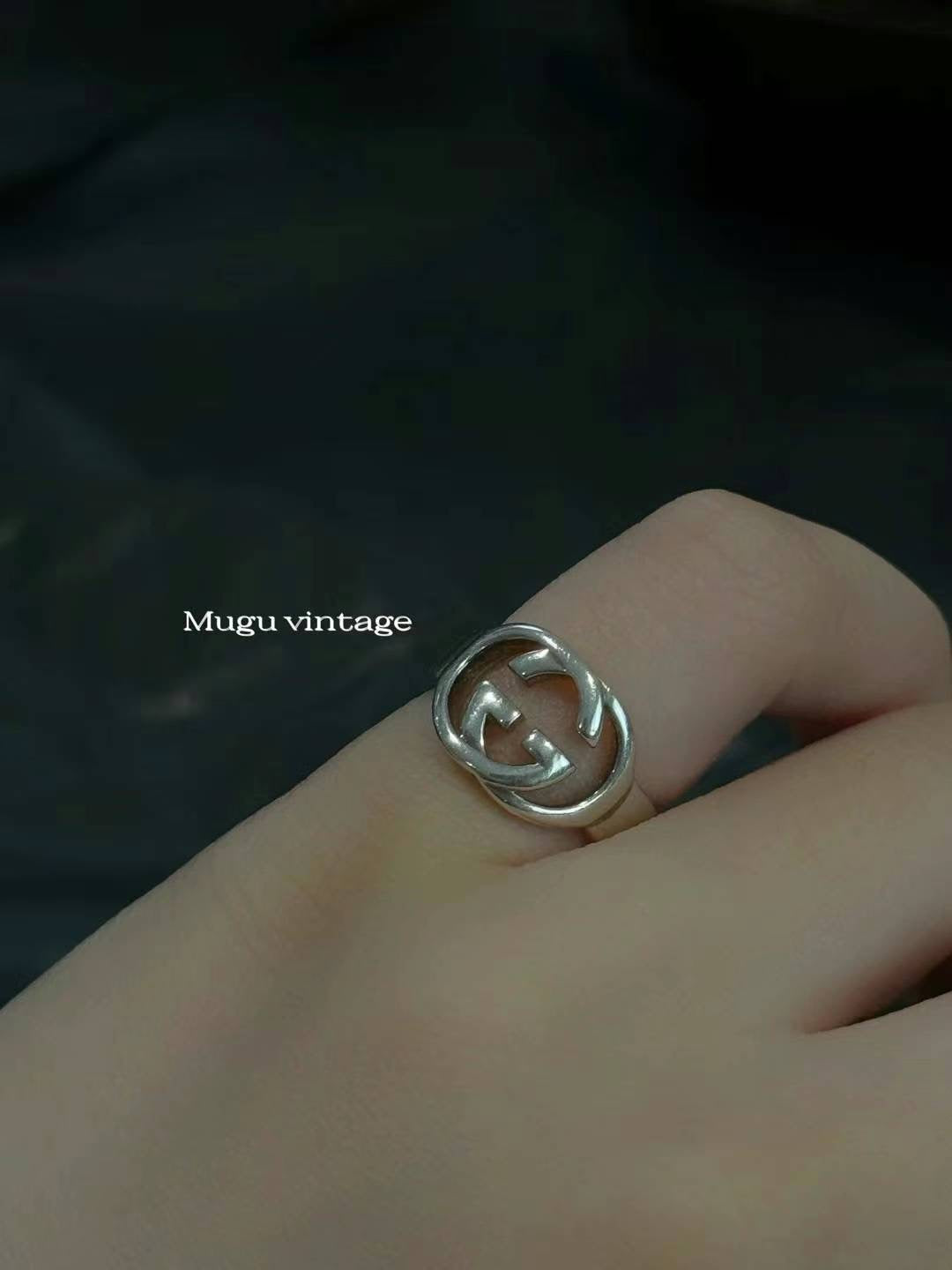 Gucci double G silver ring