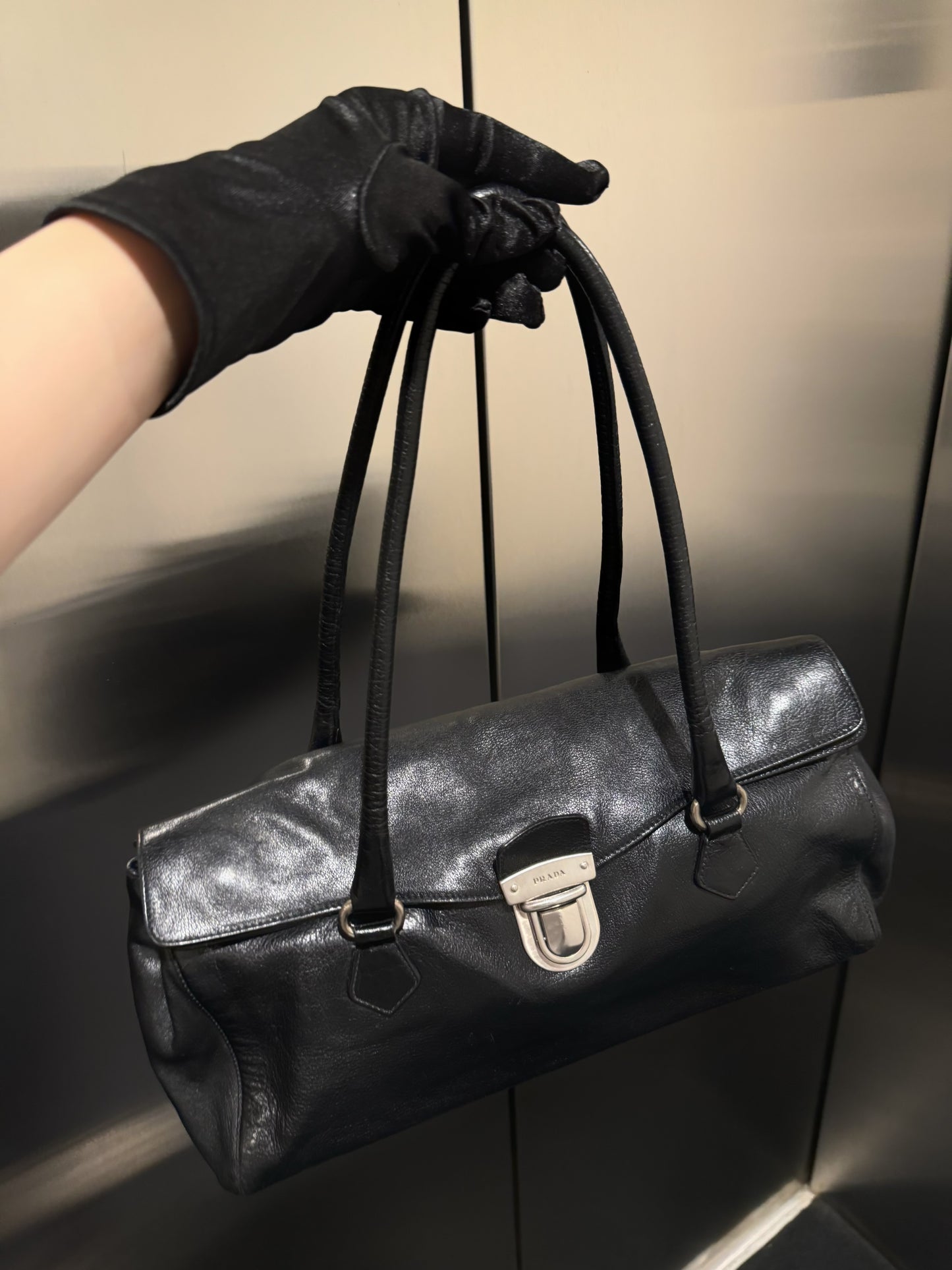 Prada large shoulder bag