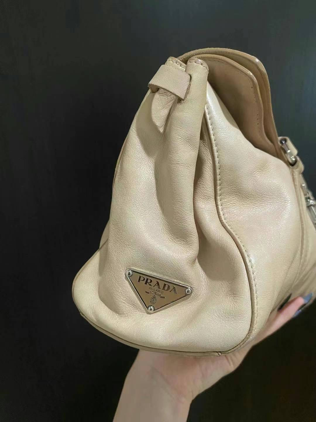 Prada beige shoulder bag