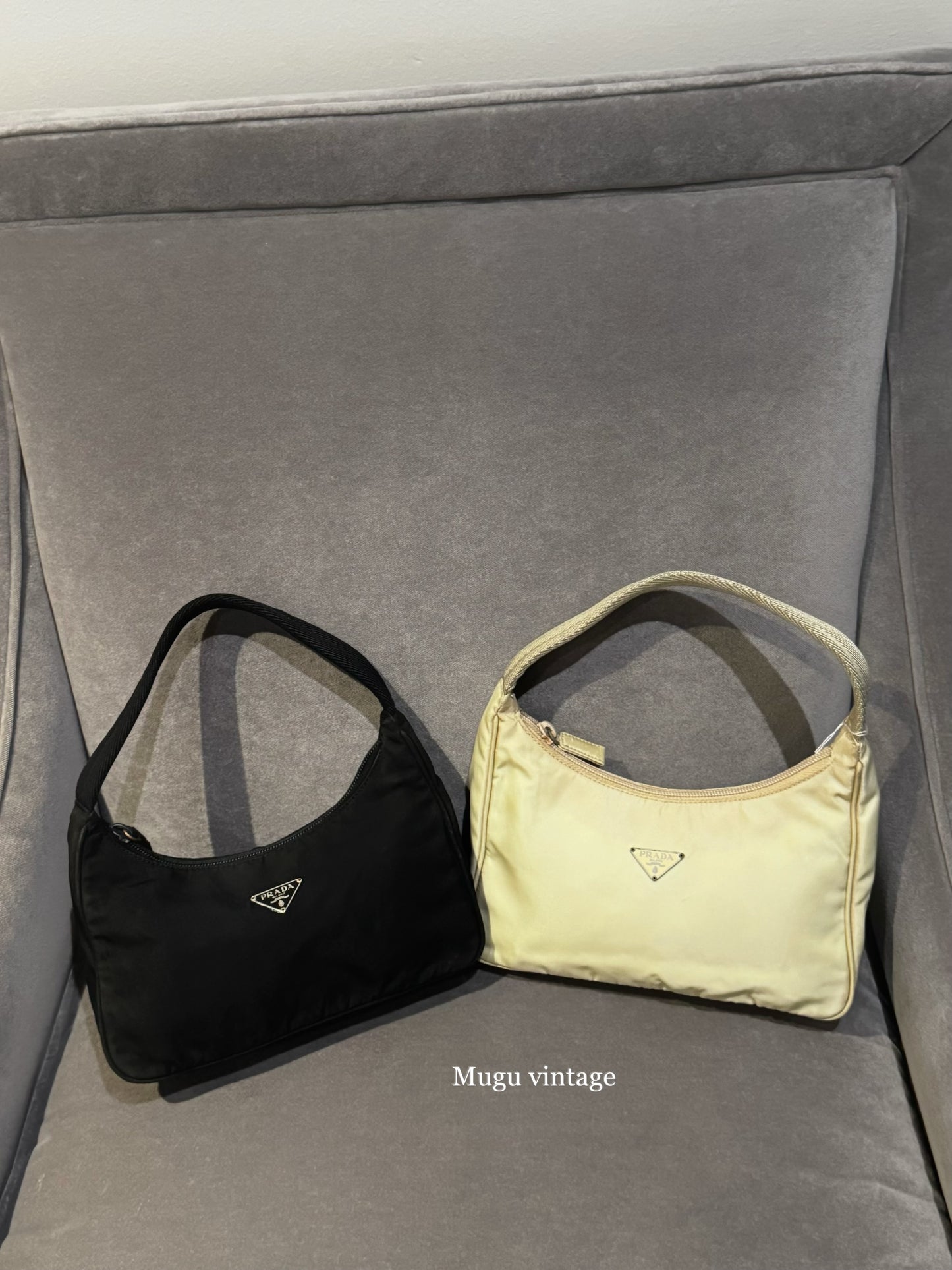 Prada black vintage hobo