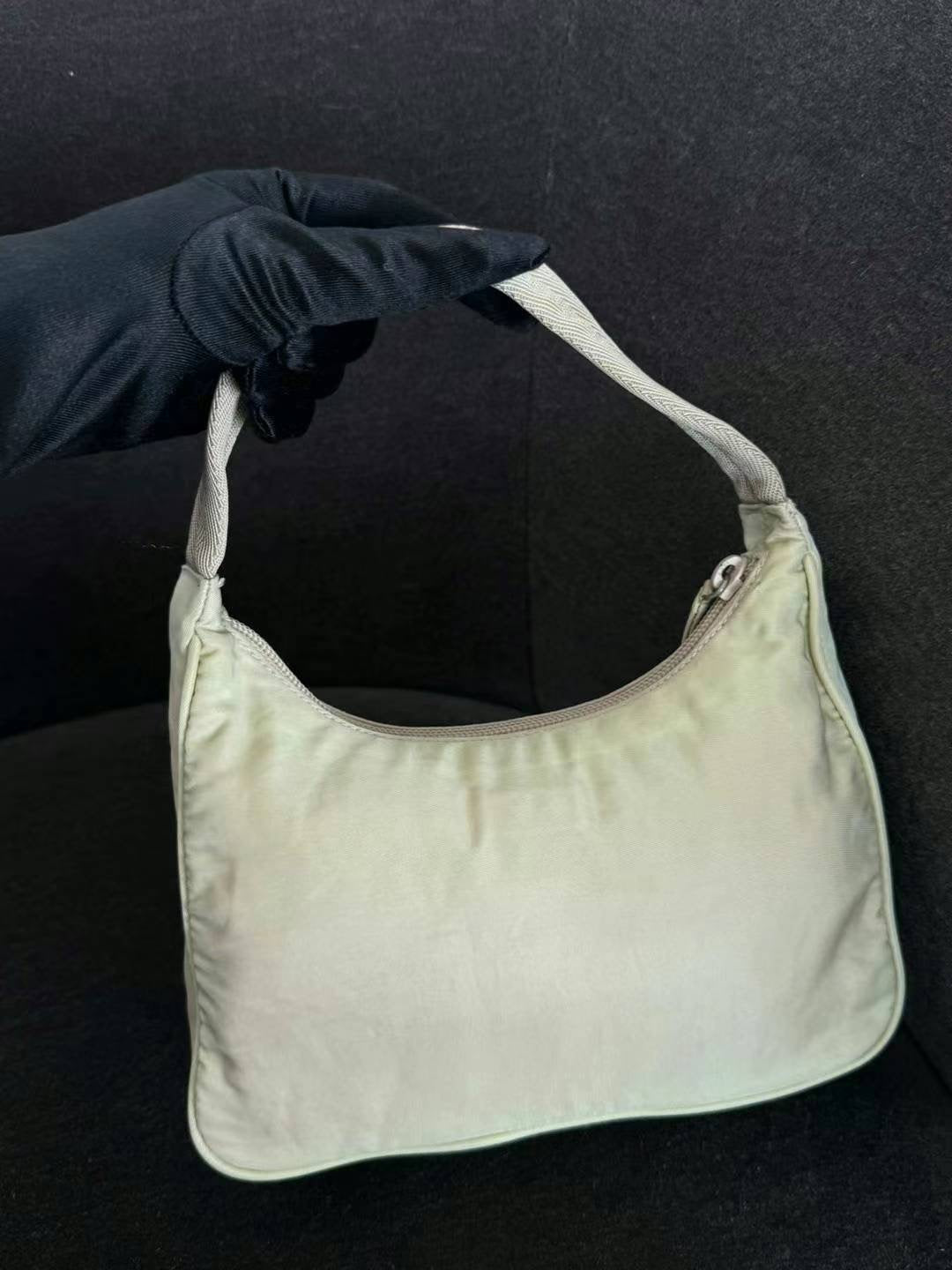 Prada cream yellow vintage hobo