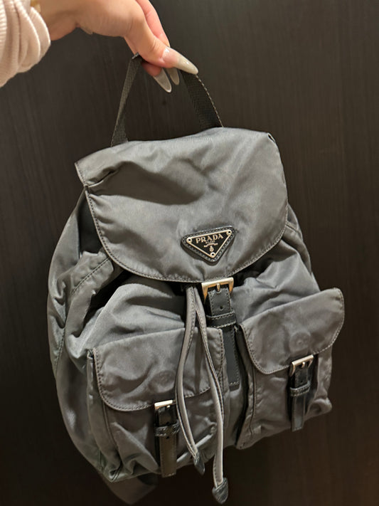 Prada mini backpack grey