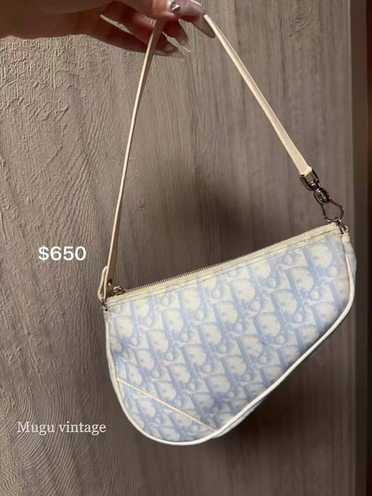 Dior baby blue saddle
