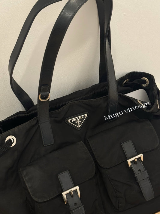 Prada motorcycle tote