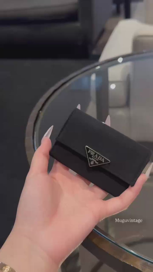 Prada mini key holder wallet